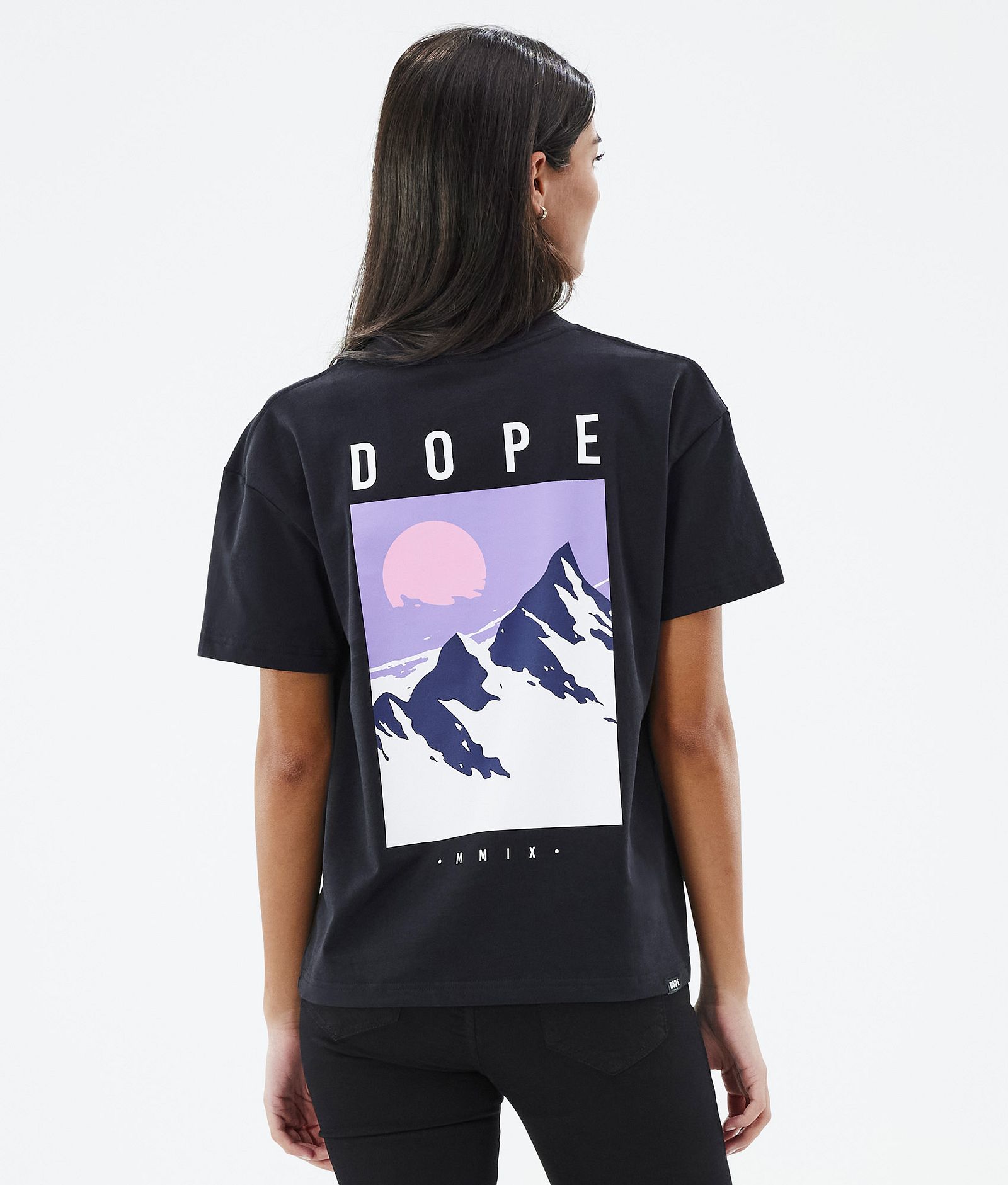 Dope Standard W 2022 T-paita Naiset Peak Black, Kuva 1 / 5