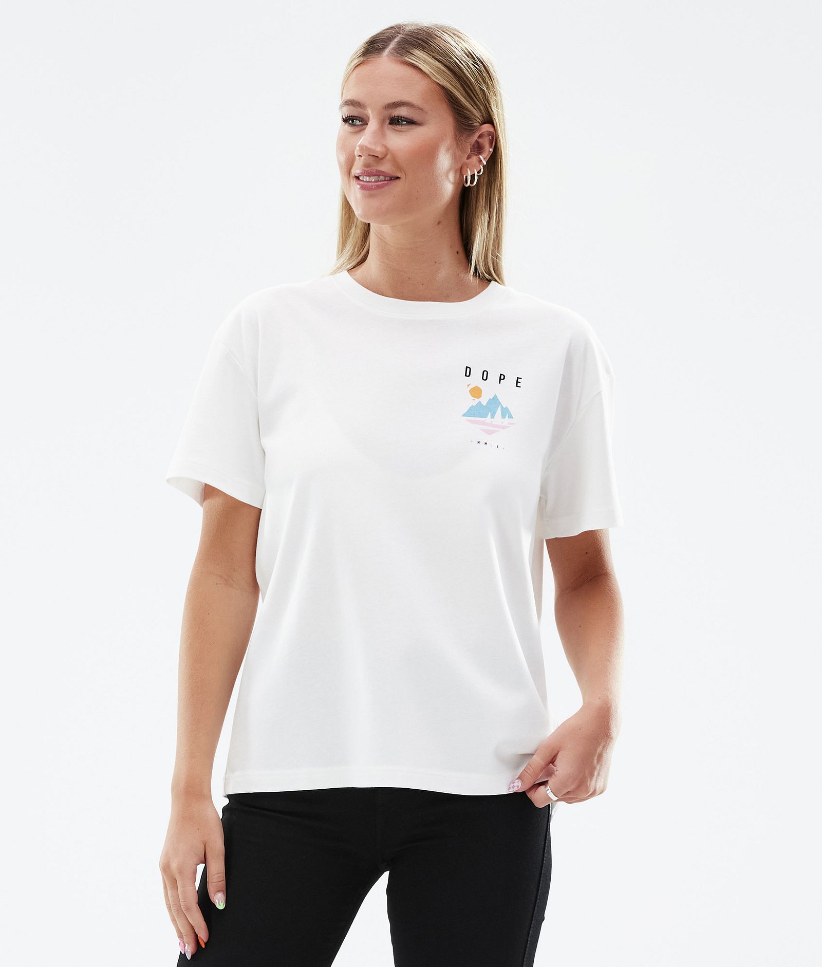 Dope Standard W 2022 T-paita Naiset Pine White, Kuva 2 / 5