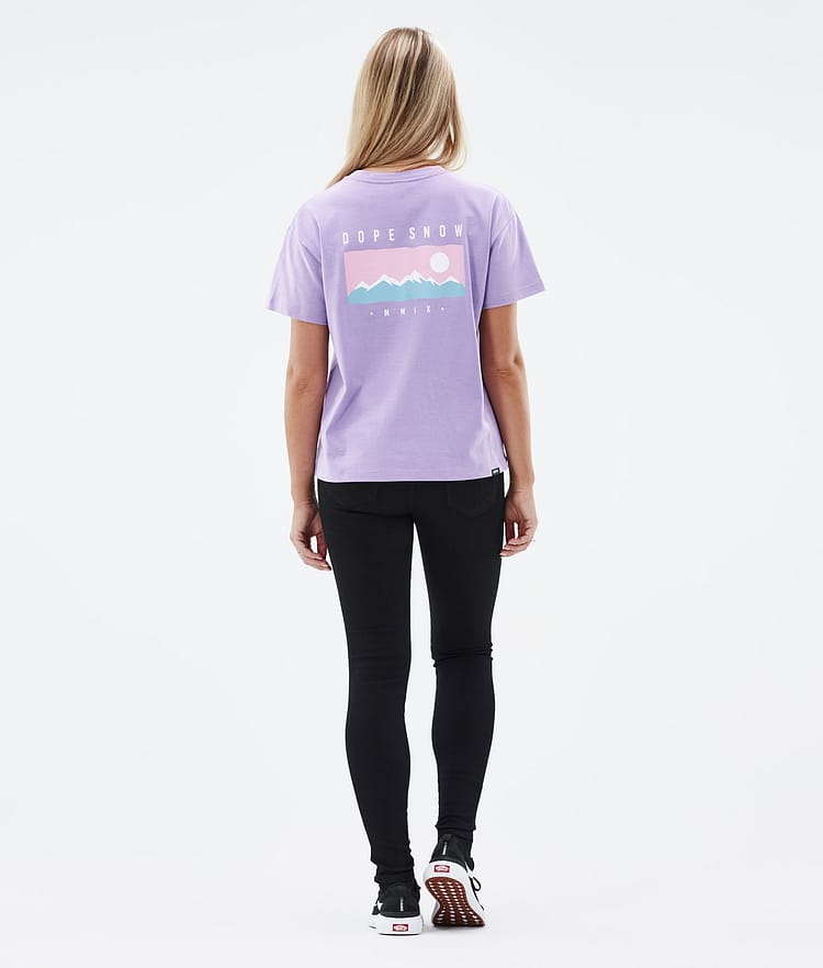 Dope Standard W 2022 T-paita Naiset Range Faded Violet, Kuva 4 / 5