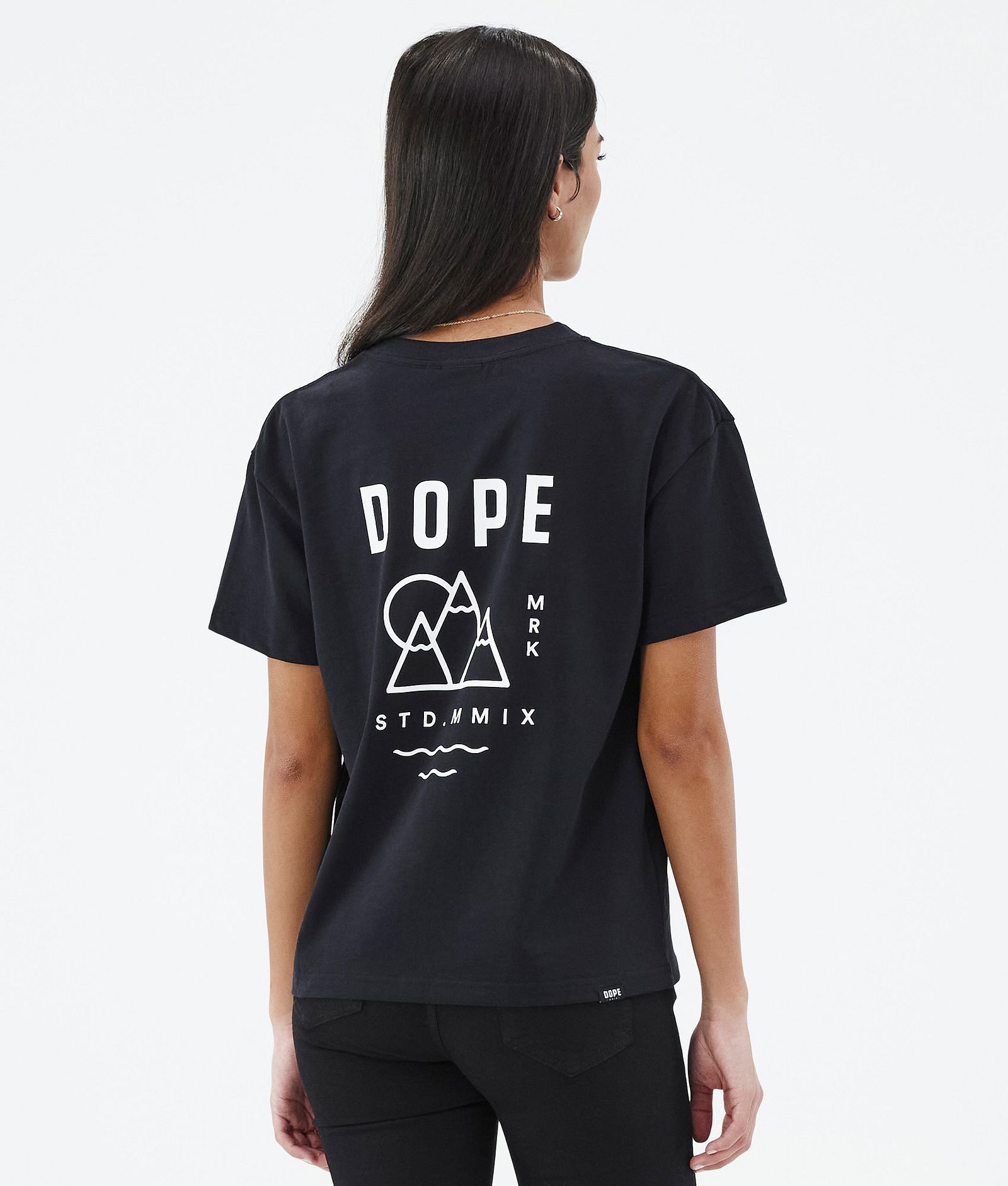 Dope Standard W 2022 T-paita Naiset Summit Black, Kuva 1 / 5