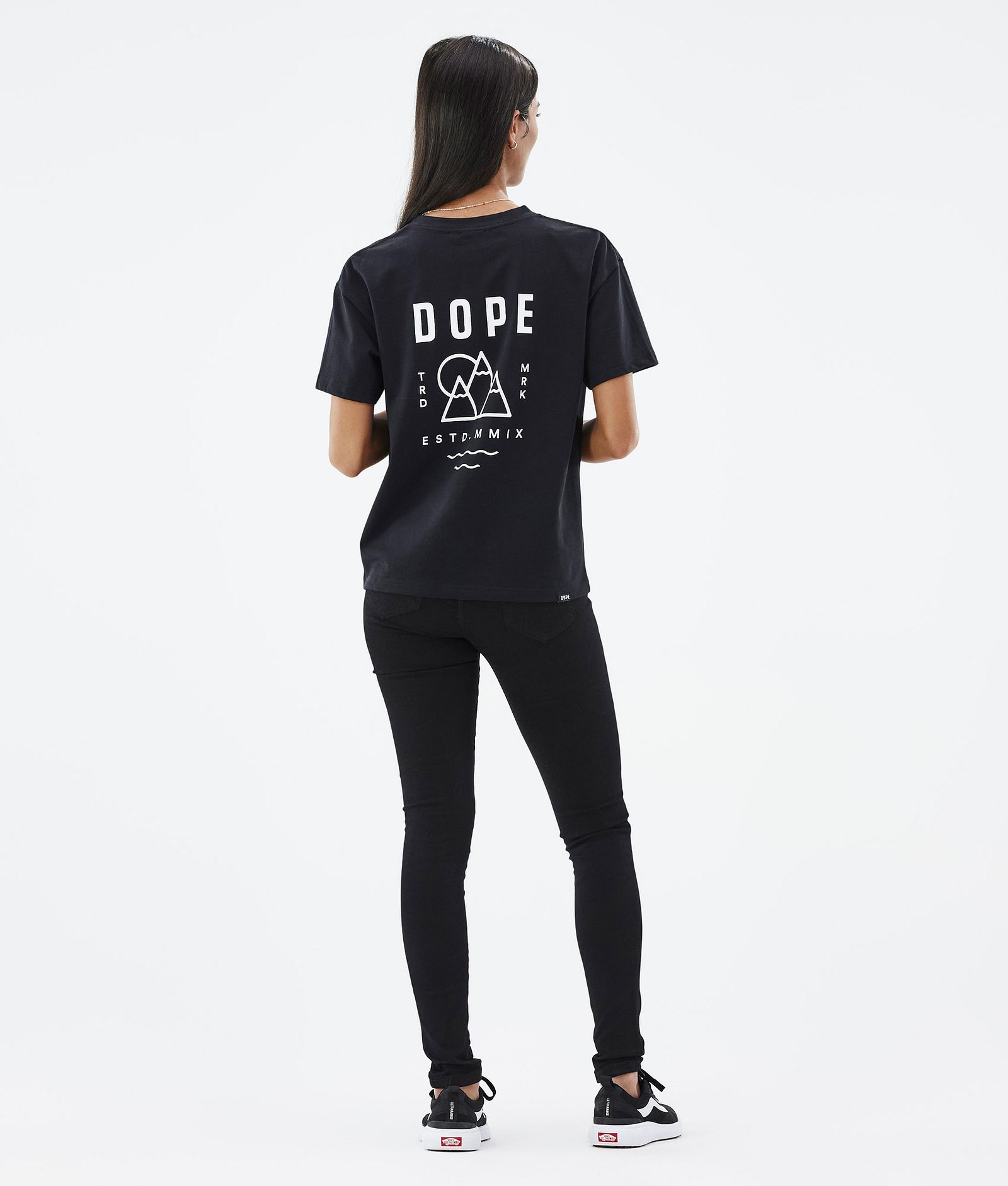 Dope Standard W 2022 T-paita Naiset Summit Black, Kuva 4 / 5