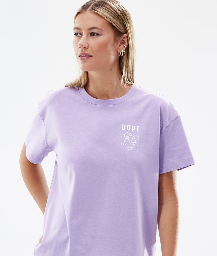 Dope Standard W 2022 T-paita Naiset Summit Faded Violet, Kuva 3 / 5