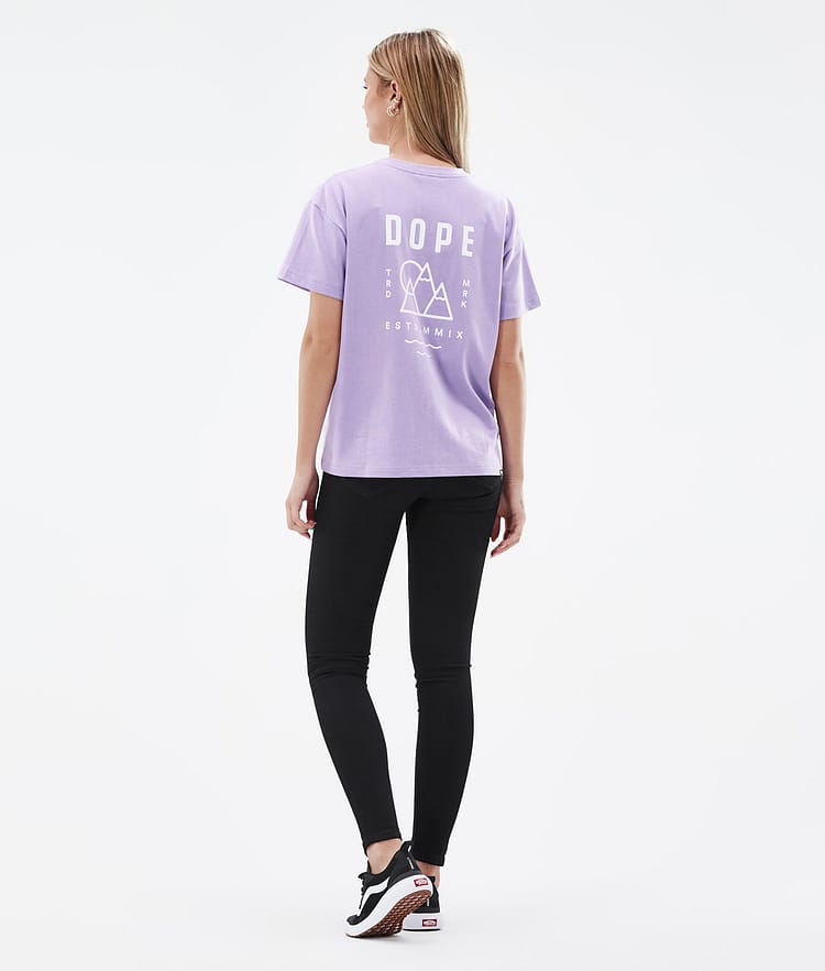 Dope Standard W 2022 T-paita Naiset Summit Faded Violet, Kuva 4 / 5