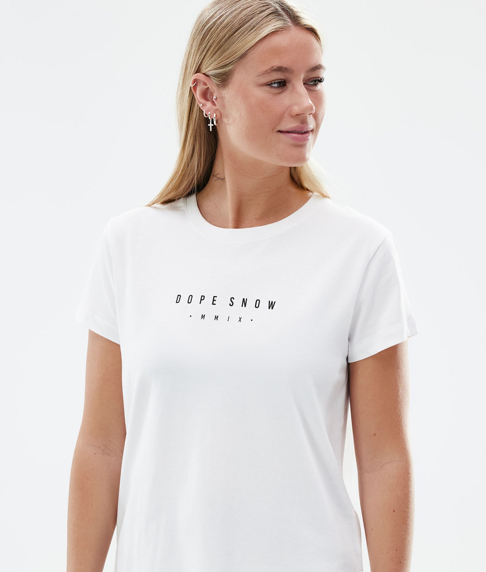 Dope Standard W T-paita Naiset Silhouette White, Kuva 3 / 6