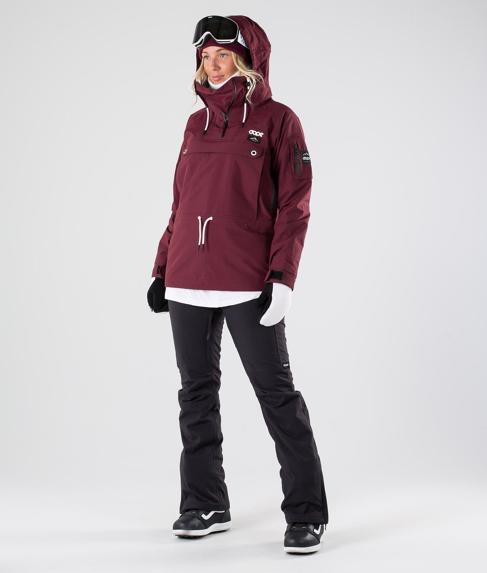 Dope Annok W 2019 Lumilautailutakki Naiset Burgundy, Kuva 8 / 9