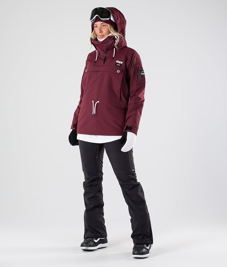 Dope Annok W 2019 Lumilautailutakki Naiset Burgundy, Kuva 8 / 9