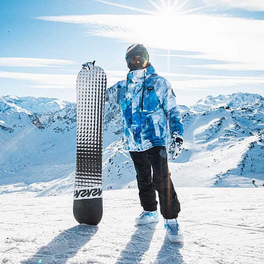 Asiakas @mathis_mbs tuotteessa Dope Blizzard Full Zip Lumilautailutakki Miehet Spray Blue Green