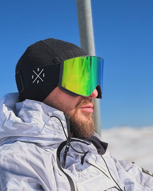 Asiakas @ski.shredder tuotteessa Dope Sight Laskettelulasit Black/Green Mirror