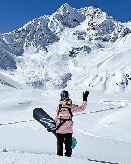 Asiakas @xagnr tuotteessa Dope Akin W Lumilautailutakki Naiset Soft Pink