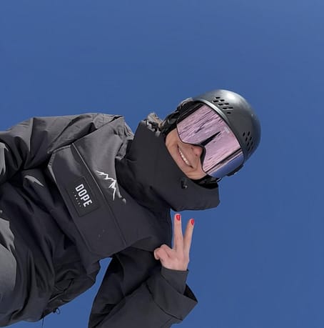 Asiakas @undefined tuotteessa Dope Sight Laskettelulasit Black/Champagne Mirror