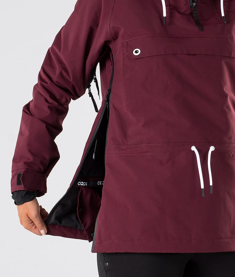 Dope Annok W 2019 Lumilautailutakki Naiset Burgundy, Kuva 6 / 9