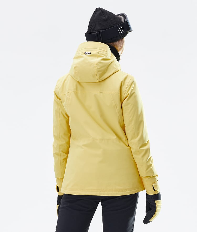 Dope Divine W Lumilautailutakki Naiset Faded Yellow, Kuva 6 / 9
