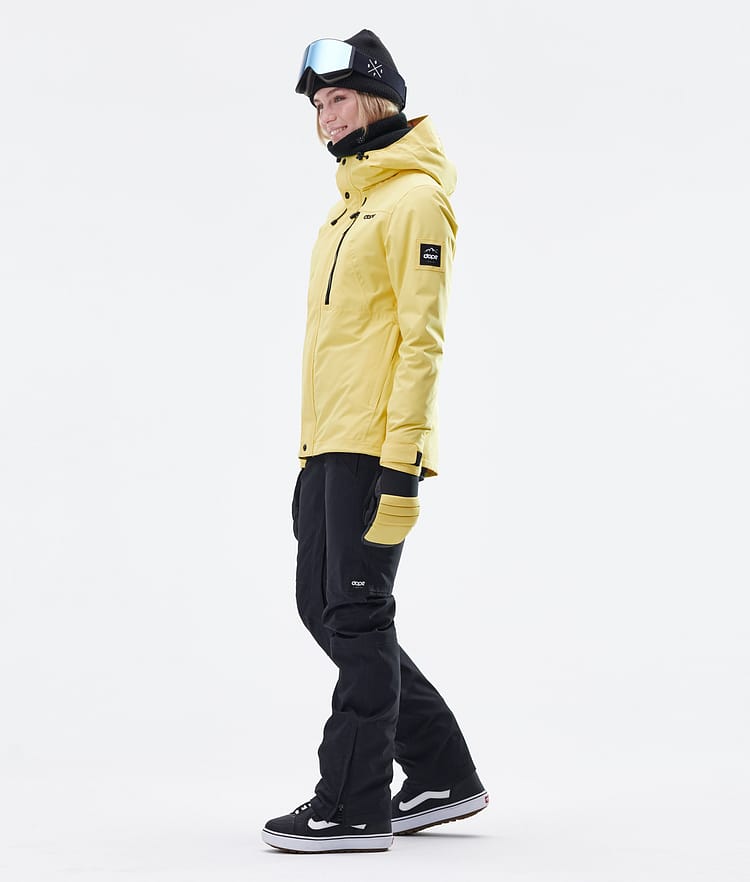 Dope Divine W Lumilautailutakki Naiset Faded Yellow, Kuva 8 / 9