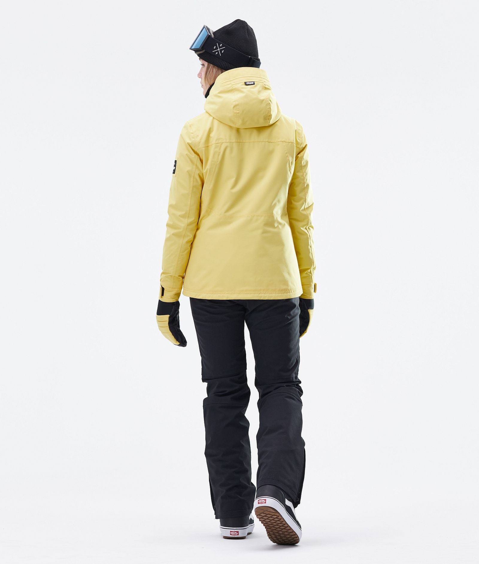 Dope Divine W Lumilautailutakki Naiset Faded Yellow, Kuva 9 / 9