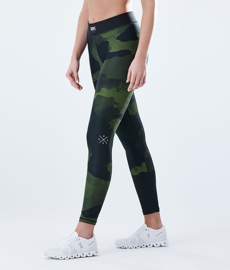 Dope Razor Leggingsit Naiset Green Camo, Kuva 1 / 9