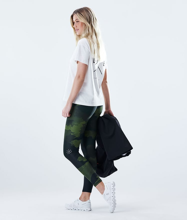 Dope Razor Leggingsit Naiset Green Camo, Kuva 4 / 9