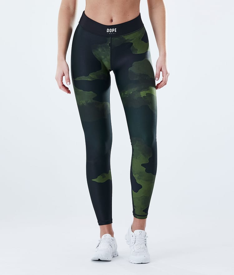 Dope Razor Leggingsit Naiset Green Camo, Kuva 8 / 9
