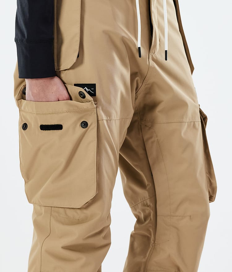 Dope Iconic W 21 Lumilautailuhousut Naiset Khaki, Kuva 5 / 6