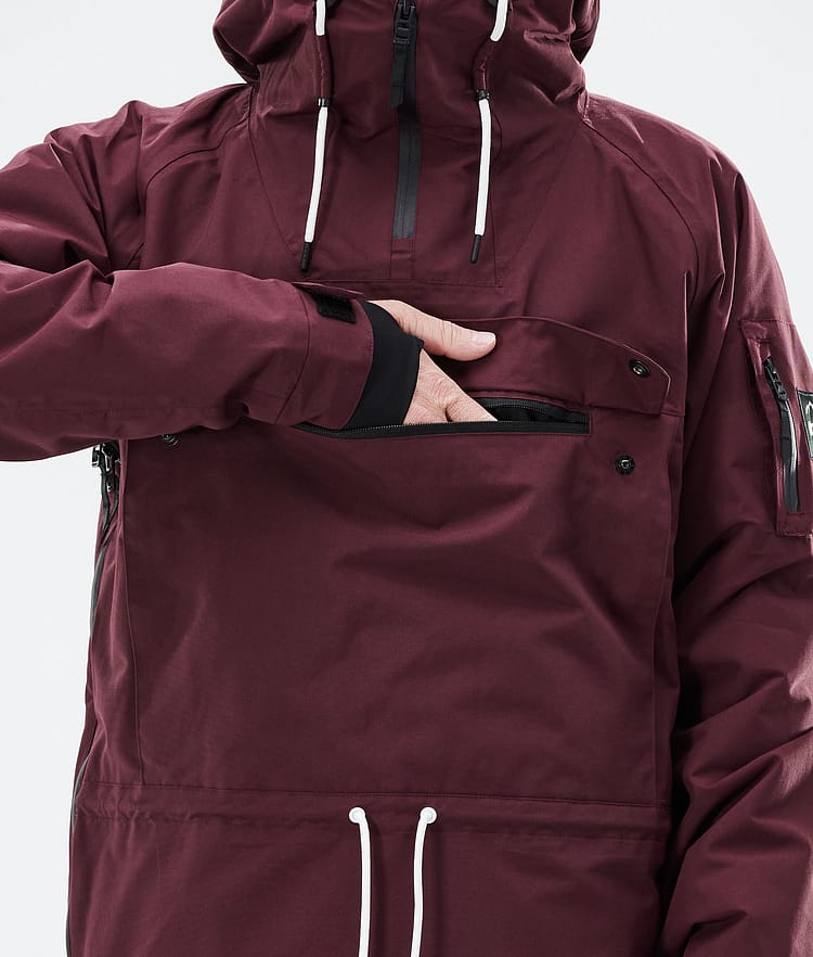 Dope Annok 21 Lumilautailutakki Miehet Burgundy, Image 10 of 10