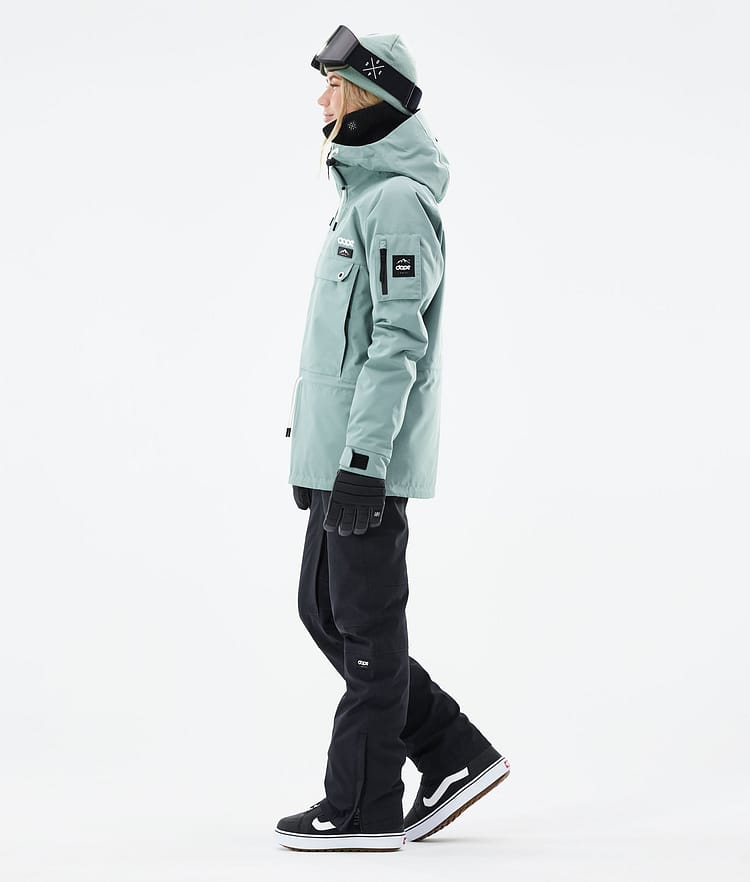 Dope Annok W 21 Lumilautailutakki Naiset Faded Green, Image 4 of 9