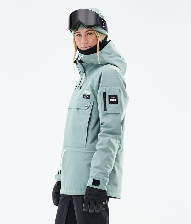 Dope Annok W 21 Laskettelutakki Naiset Faded Green, Image 6 of 9