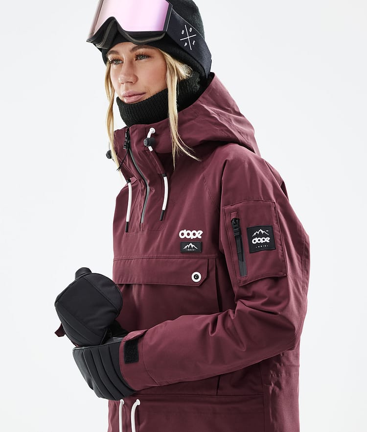 Dope Annok W 21 Laskettelutakki Naiset Burgundy, Image 2 of 9