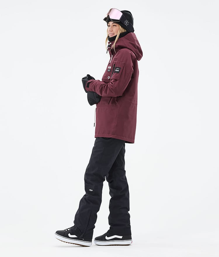 Dope Annok W 21 Lumilautailutakki Naiset Burgundy, Image 4 of 9