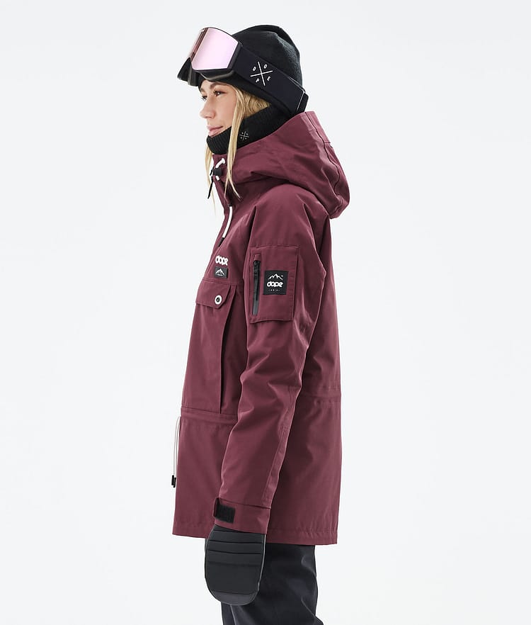 Dope Annok W 21 Lumilautailutakki Naiset Burgundy, Image 6 of 9