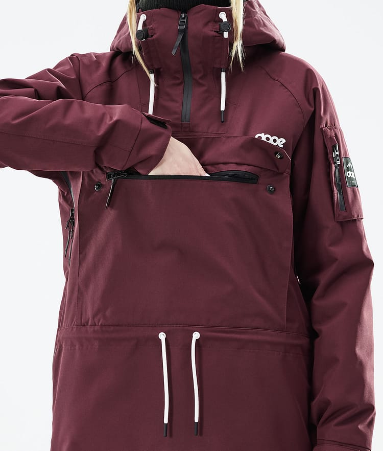 Dope Annok W 21 Laskettelutakki Naiset Burgundy, Image 9 of 9