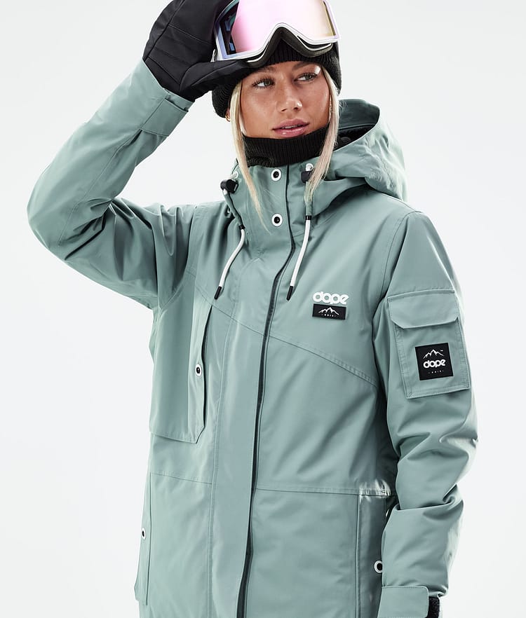 Dope Adept W 21 Laskettelutakki Naiset Faded Green, Image 3 of 11