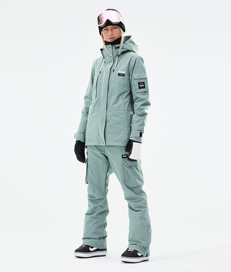 Dope Adept W 21 Lumilautailutakki Naiset Faded Green, Image 4 of 11