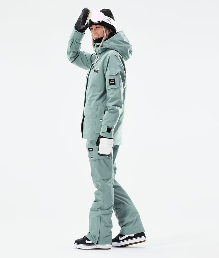 Dope Adept W 21 Lumilautailutakki Naiset Faded Green, Image 5 of 11
