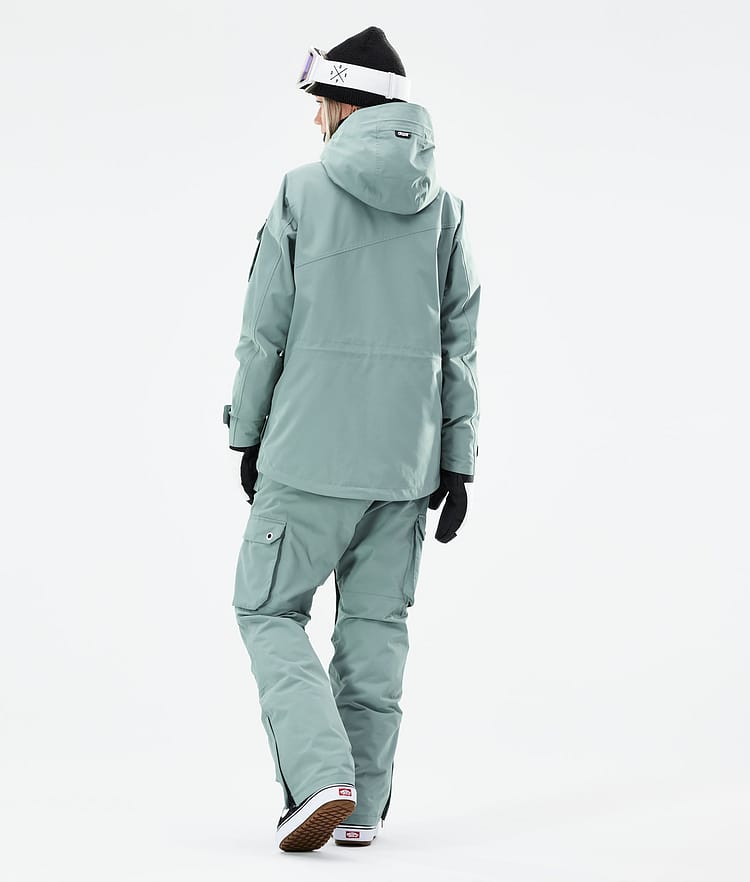 Dope Adept W 21 Lumilautailutakki Naiset Faded Green, Image 6 of 11