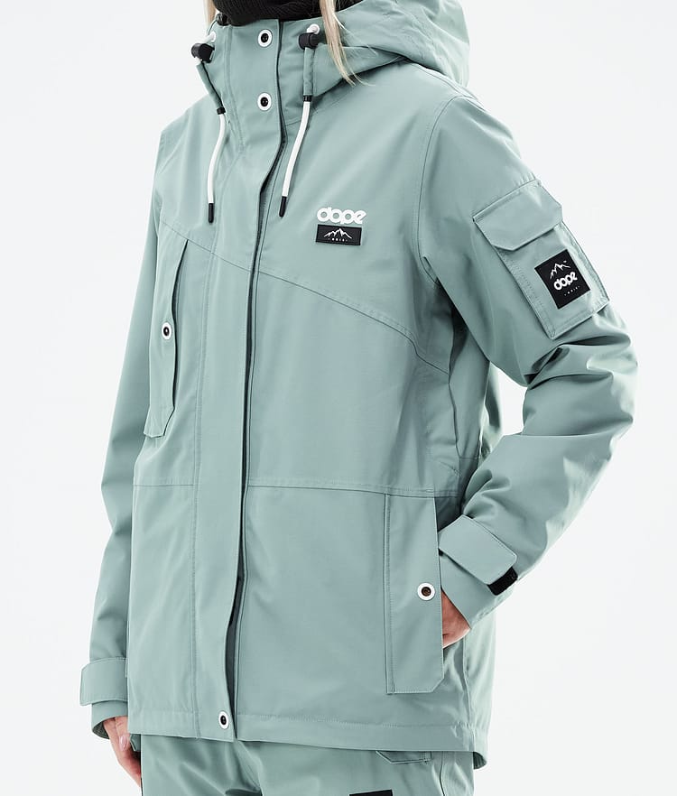 Dope Adept W 21 Lumilautailutakki Naiset Faded Green, Image 9 of 11