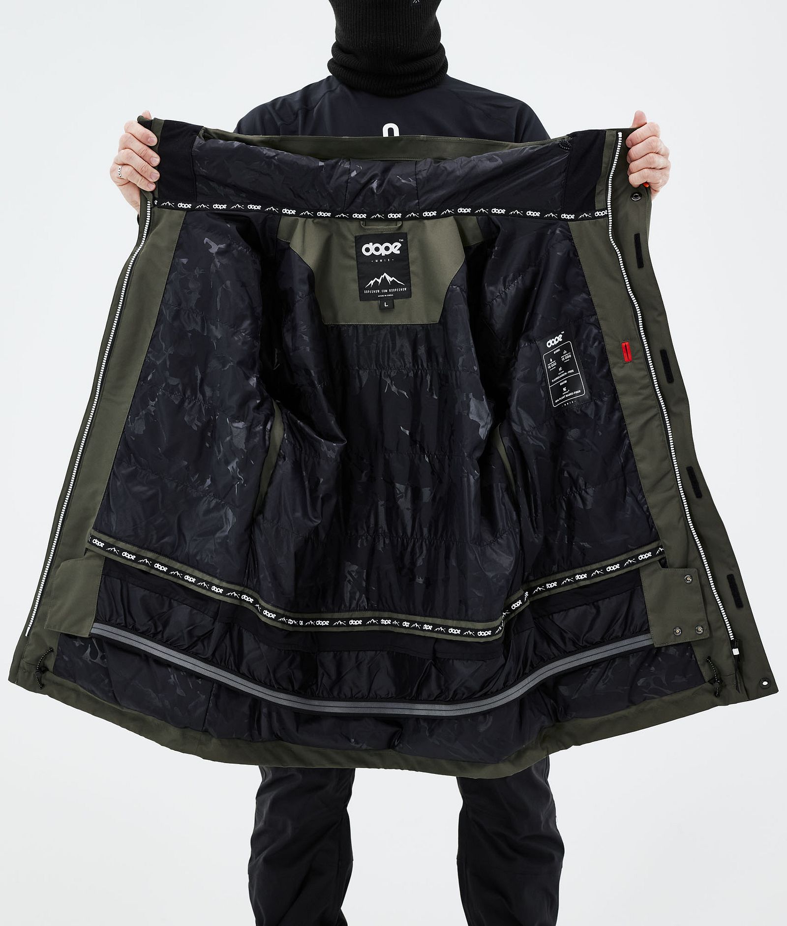 Dope Adept 2021 Laskettelutakki Miehet Olive Green, Kuva 11 / 11