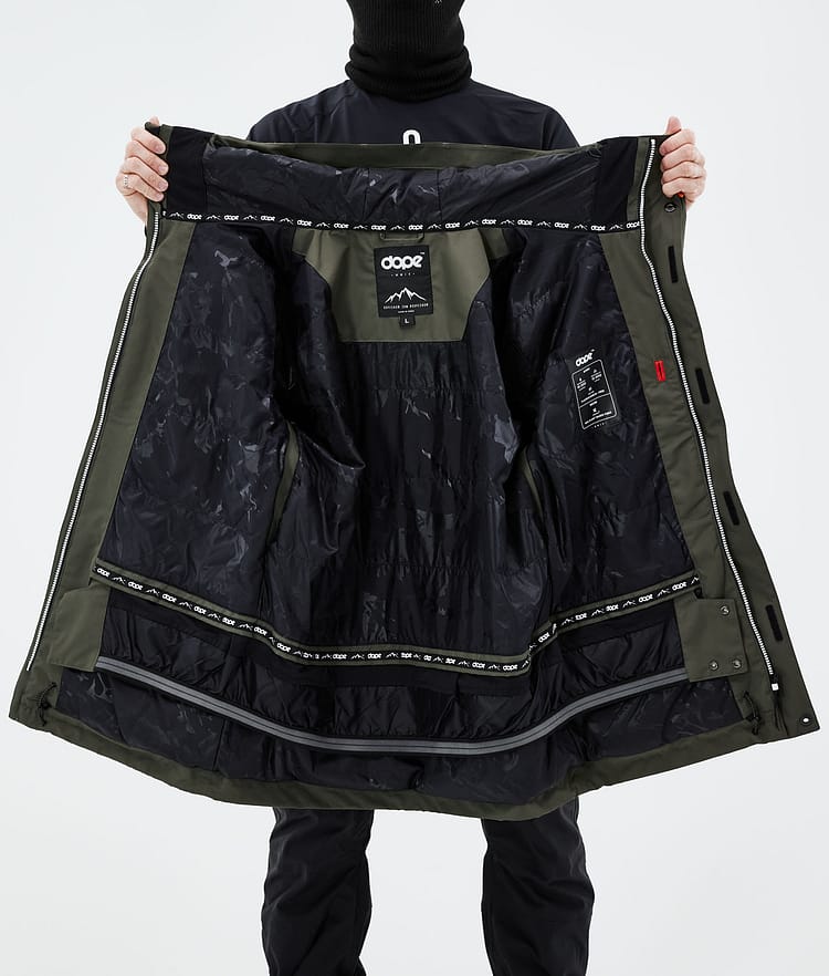 Dope Adept 2021 Laskettelutakki Miehet Olive Green, Kuva 11 / 11