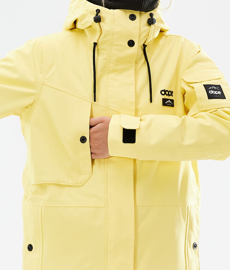Dope Adept W 2021 Laskettelutakki Naiset Faded Yellow, Kuva 10 / 11