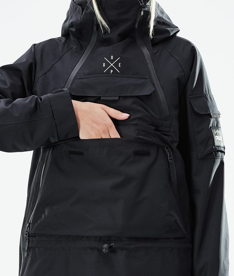 Dope Akin W 21 Lumilautailutakki Naiset Black, Image 10 of 11