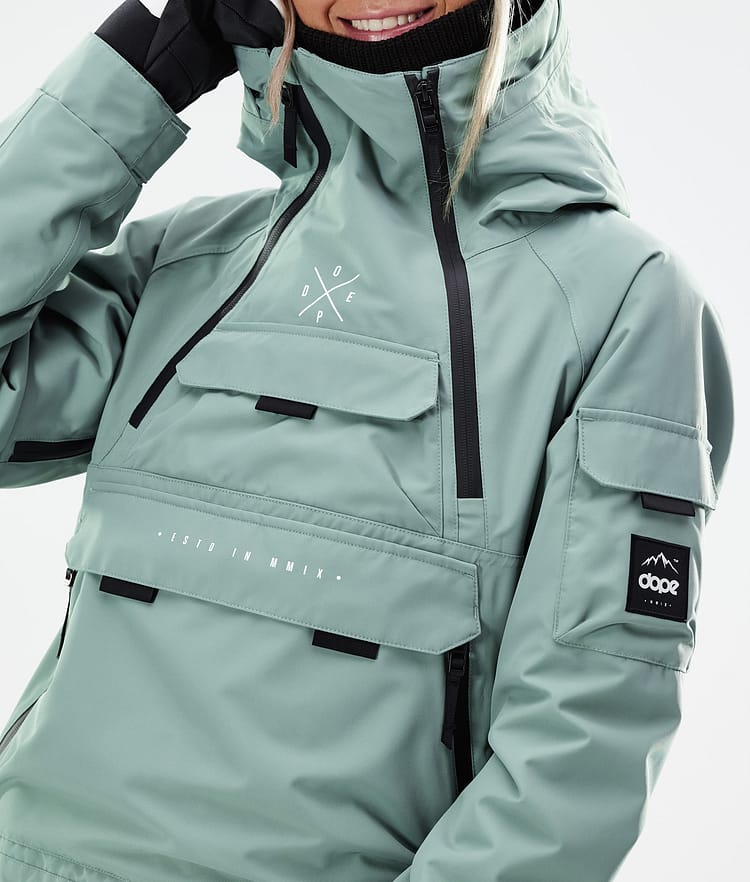 Dope Akin W 21 Laskettelutakki Naiset Faded Green, Image 2 of 11