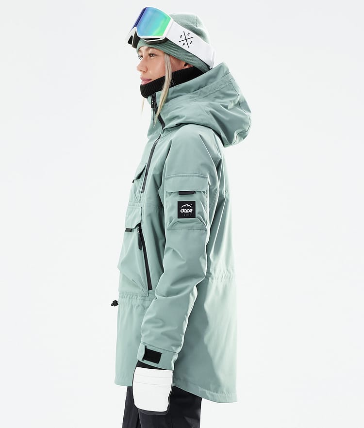 Dope Akin W 21 Lumilautailutakki Naiset Faded Green, Image 5 of 11