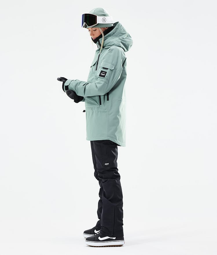 Dope Akin W 21 Lumilautailutakki Naiset Faded Green, Image 6 of 11