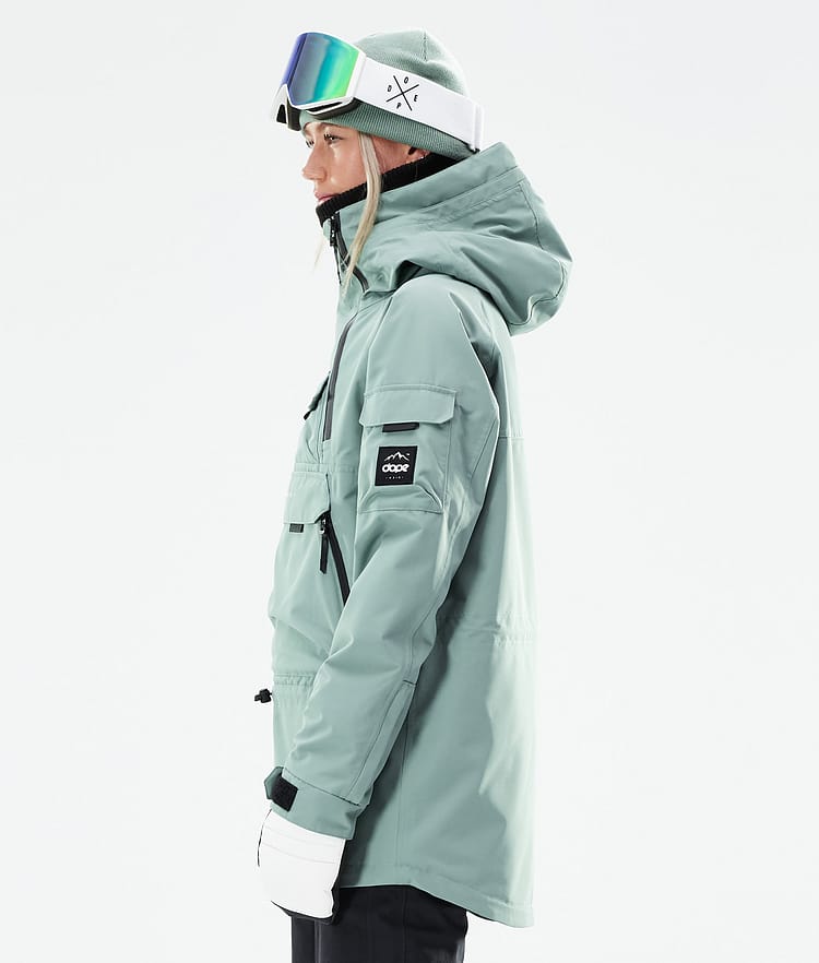 Dope Akin W 21 Laskettelutakki Naiset Faded Green, Image 7 of 11