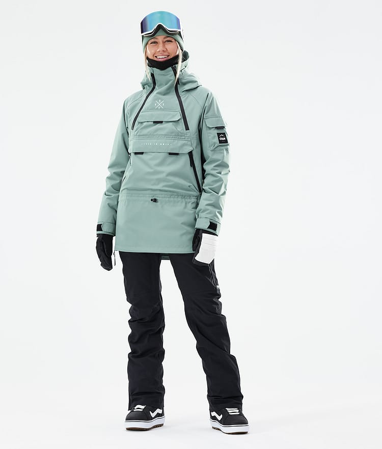 Dope Akin W 21 Lumilautailutakki Naiset Faded Green, Image 4 of 11