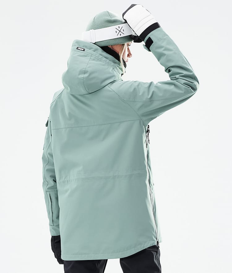 Dope Akin W 21 Lumilautailutakki Naiset Faded Green, Image 8 of 11
