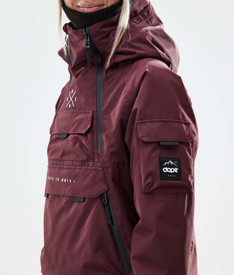 Dope Akin W 21 Laskettelutakki Naiset Burgundy, Image 2 of 11