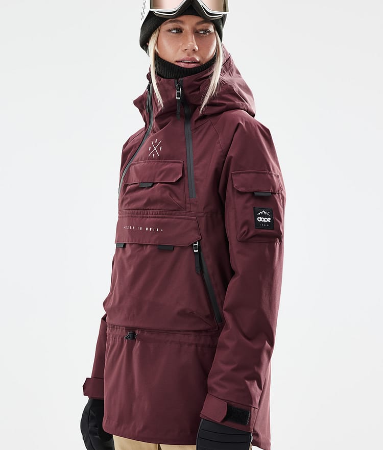 Dope Akin W 21 Laskettelutakki Naiset Burgundy, Image 3 of 11
