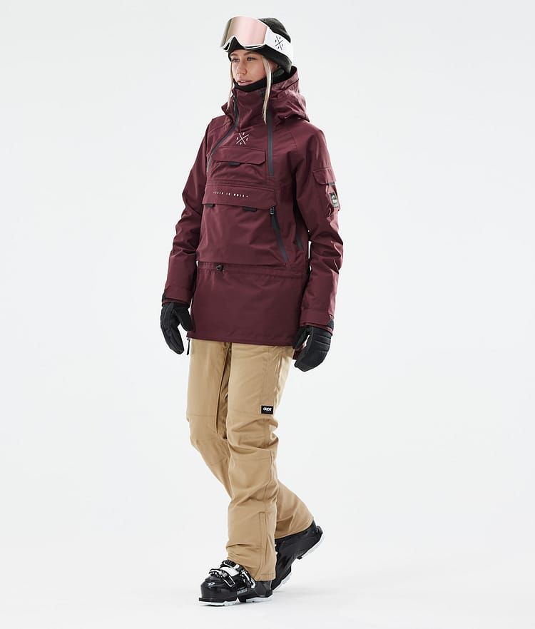 Dope Akin W 21 Laskettelutakki Naiset Burgundy, Image 4 of 11
