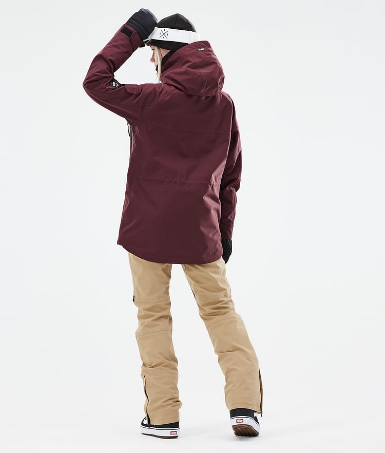 Dope Akin W 21 Lumilautailutakki Naiset Burgundy, Image 6 of 11