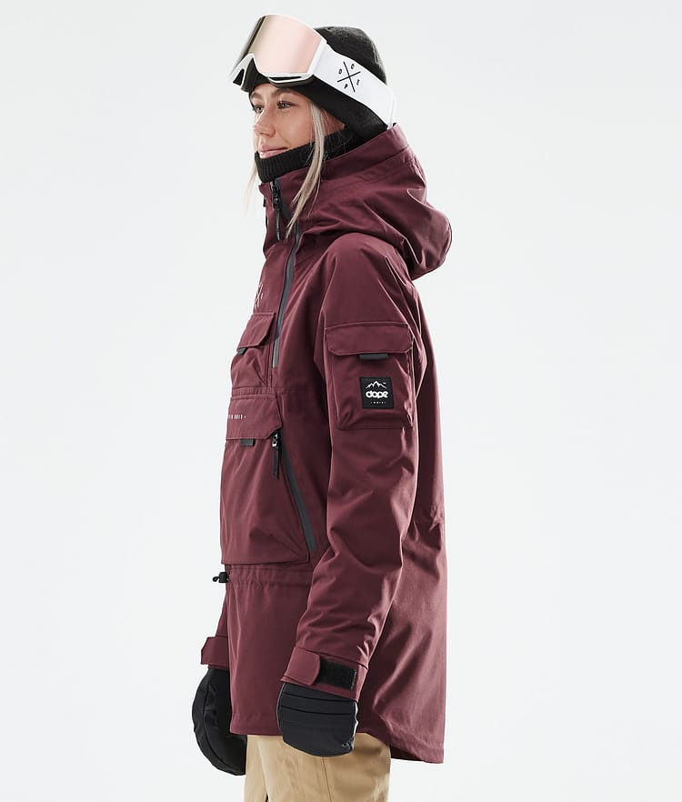 Dope Akin W 21 Lumilautailutakki Naiset Burgundy, Image 7 of 11
