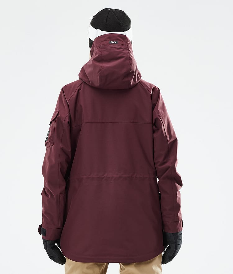 Dope Akin W 21 Lumilautailutakki Naiset Burgundy, Image 8 of 11